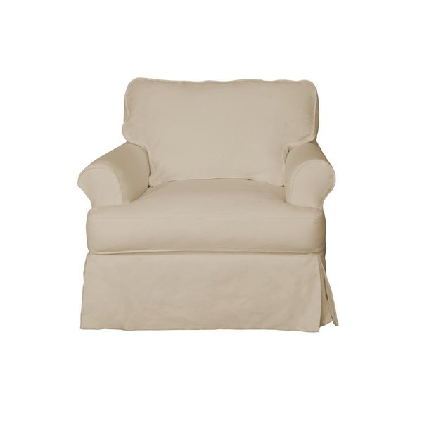 Sunset Trading Horizon T-Cushion Chair &amp; Ottoman Slipcover Only Tan - 18.3 x 32.7 x 25 in. SU-117620SC-30-391084